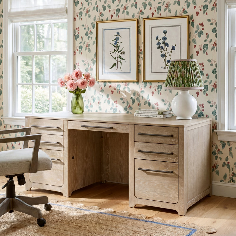 フクれいみデスク Birch Lane™ Fitzgerald Executive Desk & Reviews | Birch Lane